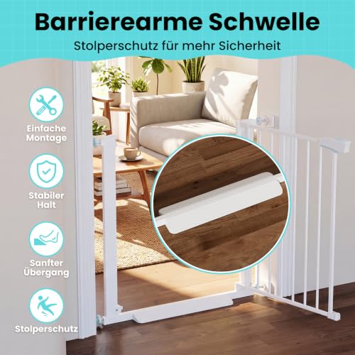 YEAUPE PRO Treppenschutzgitter Ohne Bohren, für Breiten 68-73 CM – Ansicht 5