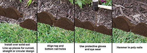 Valley View Industries 20 Ft., 12 In. Pieces Cedar Red Rubber Edging #TOP5