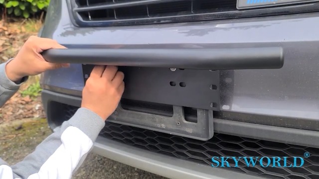 SKYWORLD 20 inch 126W Led Light Bar met 23 inch kentekenplaathouder auto en rocker kabelboomset, led rijverlichting werklampen mistlamp voor 4x4 suv Offroad vrachtwagens