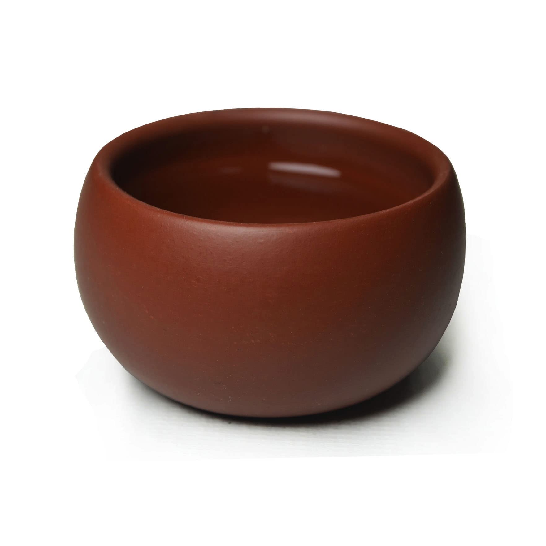 YXHUPOT Teacup 2pcs Chinese Clay Genuine Red Dahongpao Zini Zisha Gongfu Tea Cups 50ml (Red), Round drum red - Image 4