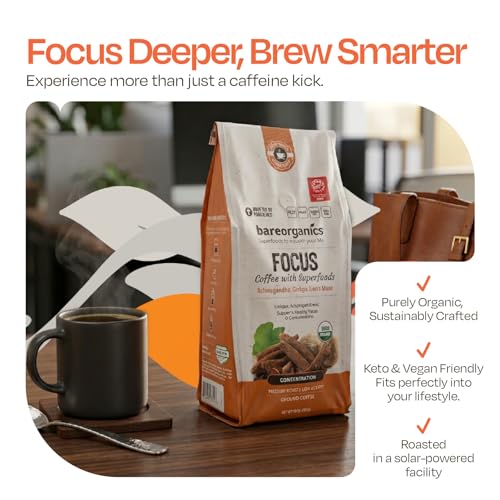 BareOrganics Focus Probiotic Coffee