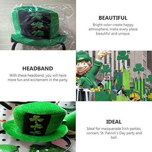STOBOK 4 Pezzi St. Patrick Day Hat Headband Mini