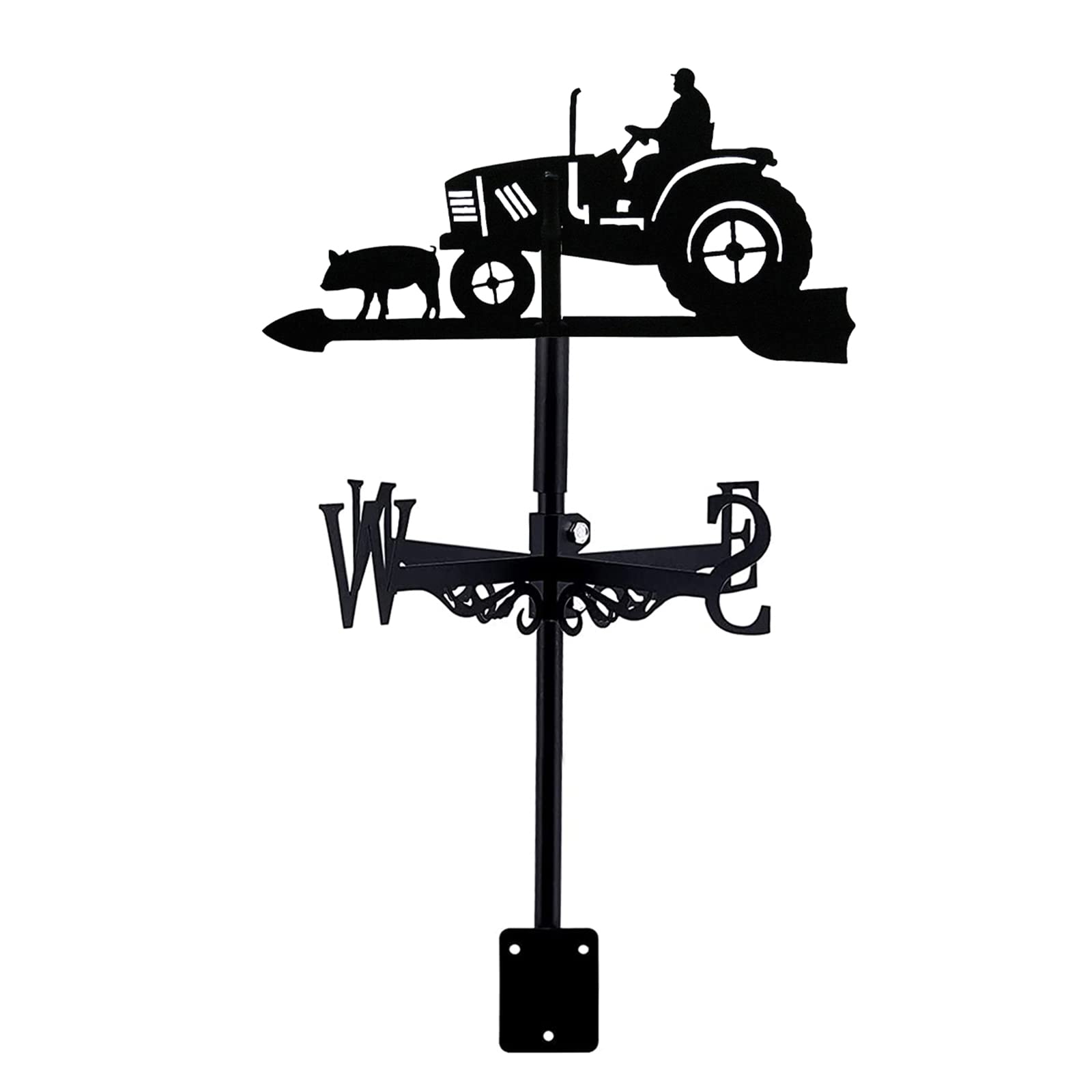 装飾風向計ウェザーベーンガーデンマウントヤード、ステンレススチールウェザーベーン測定ツールファームレトロ耐久性のあるシーン風向インジ ウェザーベーン 、 メタルウェザーベーン鍛冶屋ウェザーベーン風向インジケータ耐久性のあるレトロ風ベーンファームシーン ... オートバイ機能風向計、方向指示器、風向計ルーフマウント、風向計風吹くフライングルーフガーデンメタル装飾 32 x 35cm 風向計