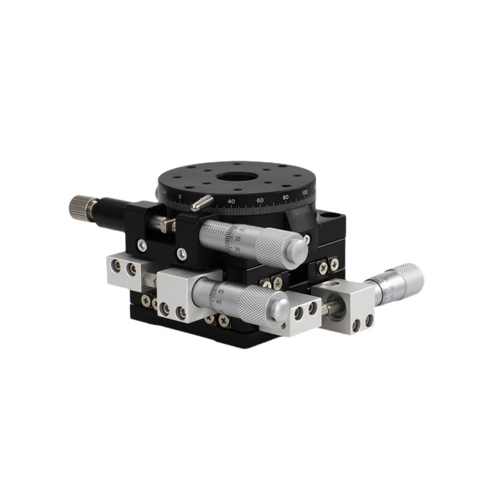 IGNVXMGKP XYR Axis 60mm LS60-L LS60-LM Micrometer Manual Trimming Platform Translation Table and Rotary Table Cross Rail(LS60-LM)