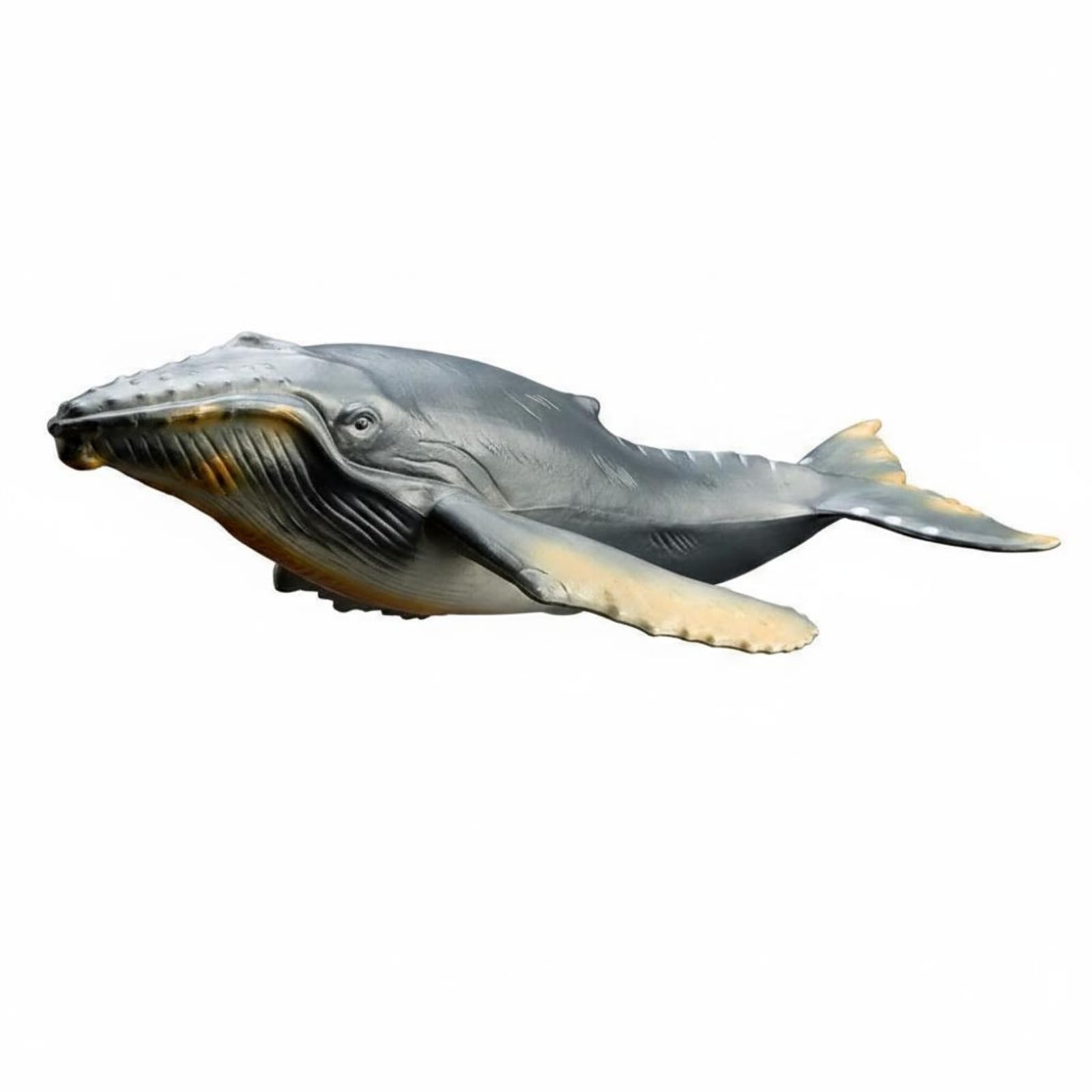 Bffcnl Realistic Animal Model Educational Marine Mammal Toy Cetacean Figure Model for Kids, Playroom, Solid Humpback Whale