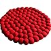 Produktbild Maharanis Filz Topf Untersetzer rot 22 cm handgefertigt aus reiner Wolle