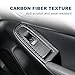 KUNGKIC For 2023 2024 2025 Subaru Crosstrek Window Button Frame Cover Door Window Control Switch Panel Cover Carbon Fiber Pattern Protect Interior Trim Cover Decal Car Accessories ABS