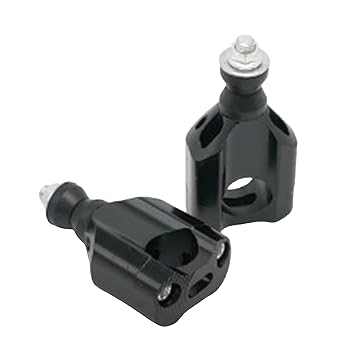 2x 28MM 1 1/8 Handlebar Riser Mount Clamps Motorcycle Dirt Bike ATV Black