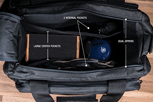 Smith & Wesson M&P Recruit Tactical Range Bag With Weather Resistant Material For Shooting, Range, Storage And Transport , Black #TOP4