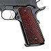 Cool Hand 1911 Full Size G10 Grips, Magwell Cut, Ambi Safety Cut, OPS Texture, Brand, Red/Black