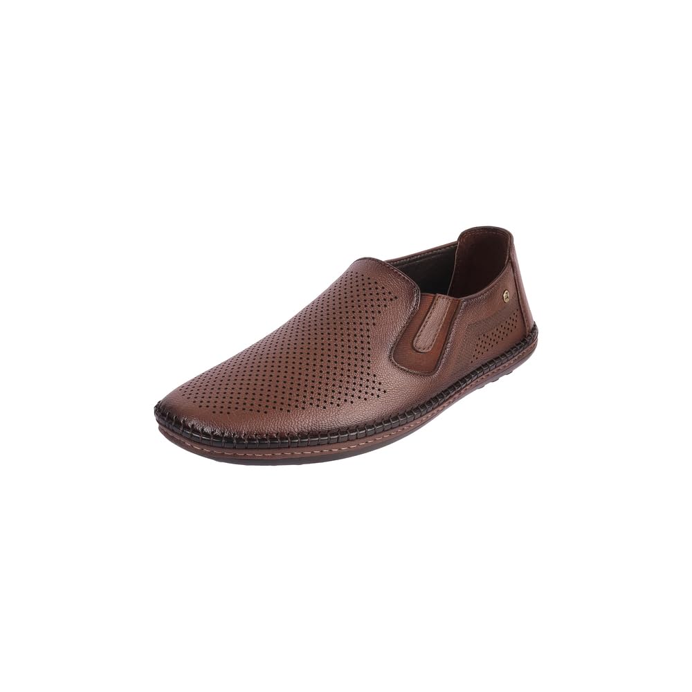 Mochi Men Tan Leather Casual Slip-On Shoes UK/9 EU/43 (71-326) (B0DGQRRPC3) Amazon Price History, Amazon Price Tracker
