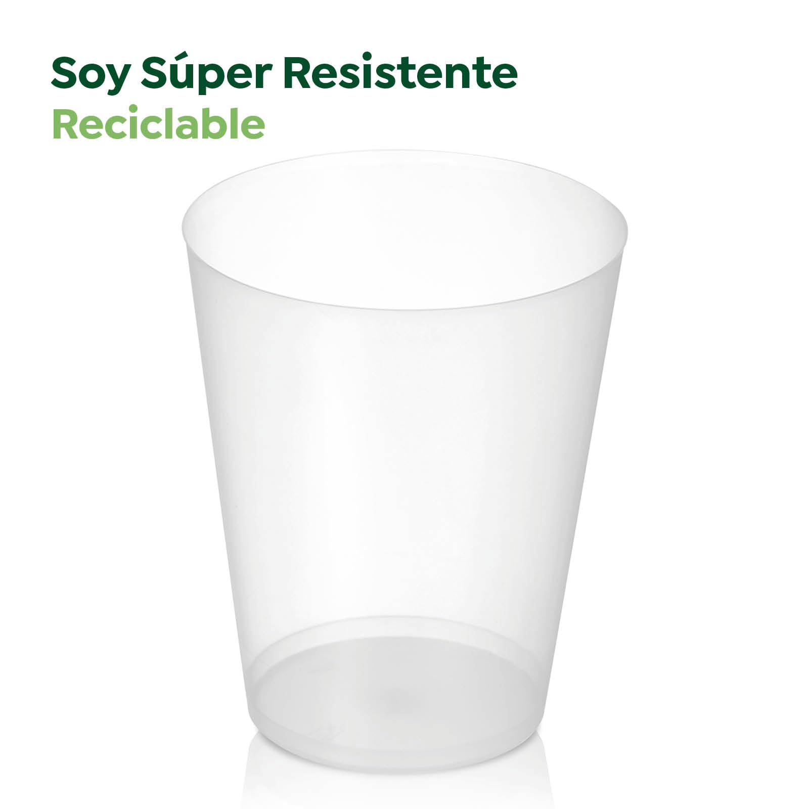 525 Vasos Cubata Anchos Plástico Reutilizables Transparente - 480 cc - Vasos Reciclables - Plástico Flexible Irrompible - Fiestas, Eventos y Celebraciones - VASO CUBATA ANCHO