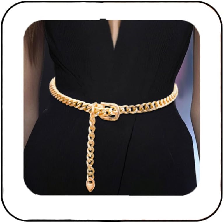 COSYDAYS Gold Chain Belt Plus Size Belly Chain Chunky Waist Body Jewelry for Women