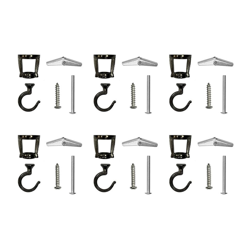 CTRLZS 6 Pcs Ceiling Hooks for Hanging Plants,Heavy Duty Metal Plant Hooks, in Hooks for Hanging Birdfeeders Easy Install