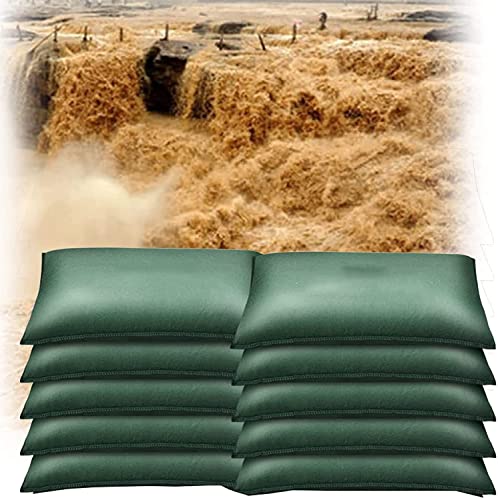 Barrera contra inundaciones con lona autoabsorbente y sacos de protección 30x70