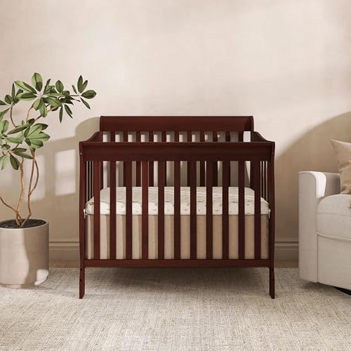 Image of Dream On Me 4 in 1 Aden Convertible Mini Crib, Espresso