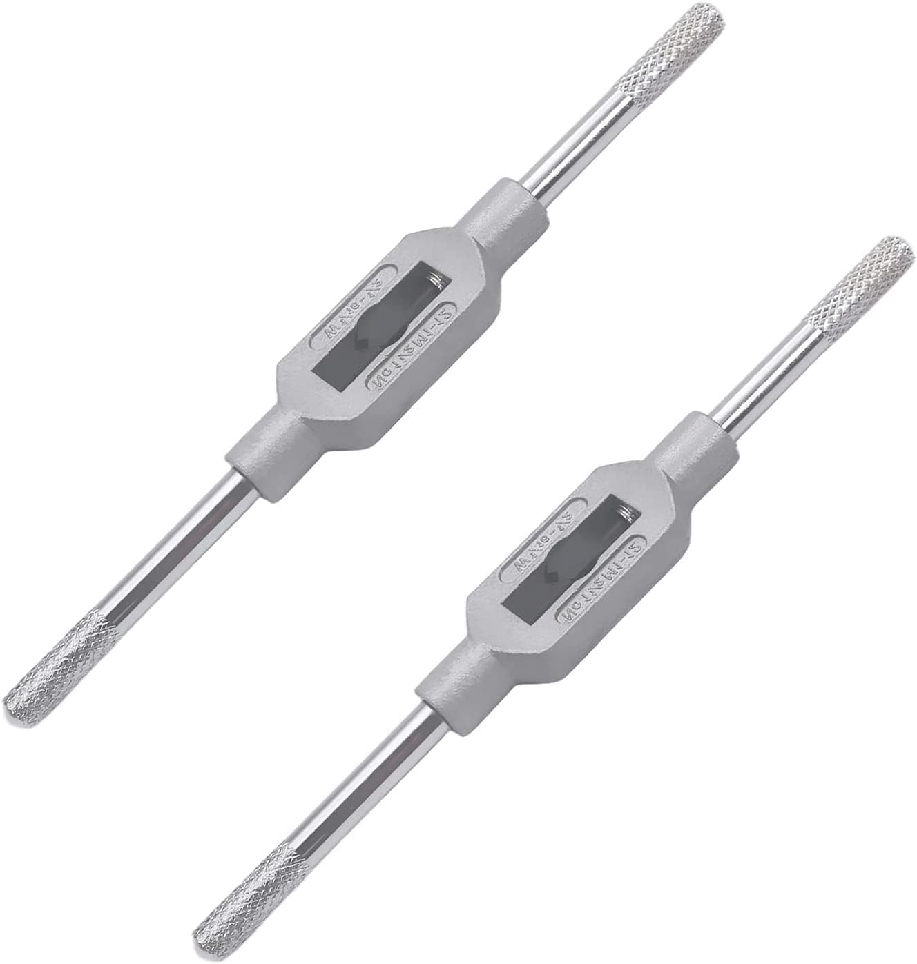 Bettomshin Tap Wrench Handle M1-M12 Adjutable Bar Holder Straight Tapping Wrench 2Pcs