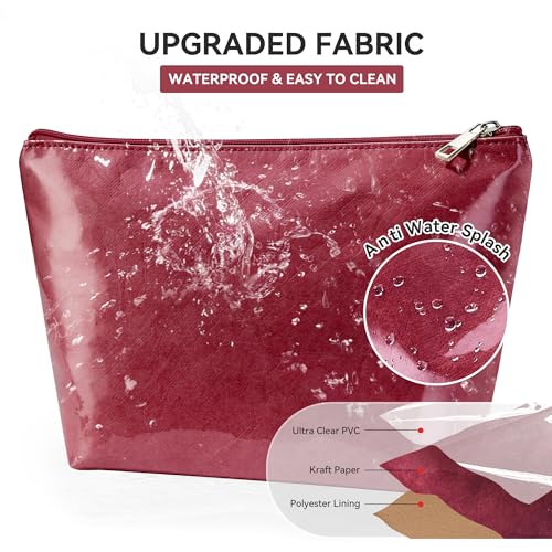 Image of KALIDI PVC Tote Women Weekender Bag Large Shopper Handbag Oversize Shoulder Travel Purse