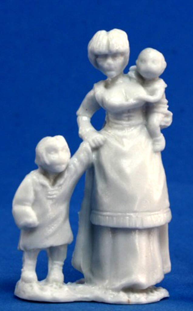 Pechetruite1 x VILLAGEOIS MOTHER and KIDS - Reaper Bones Miniature zum Rollenspiel Kriegsspiel - 77087