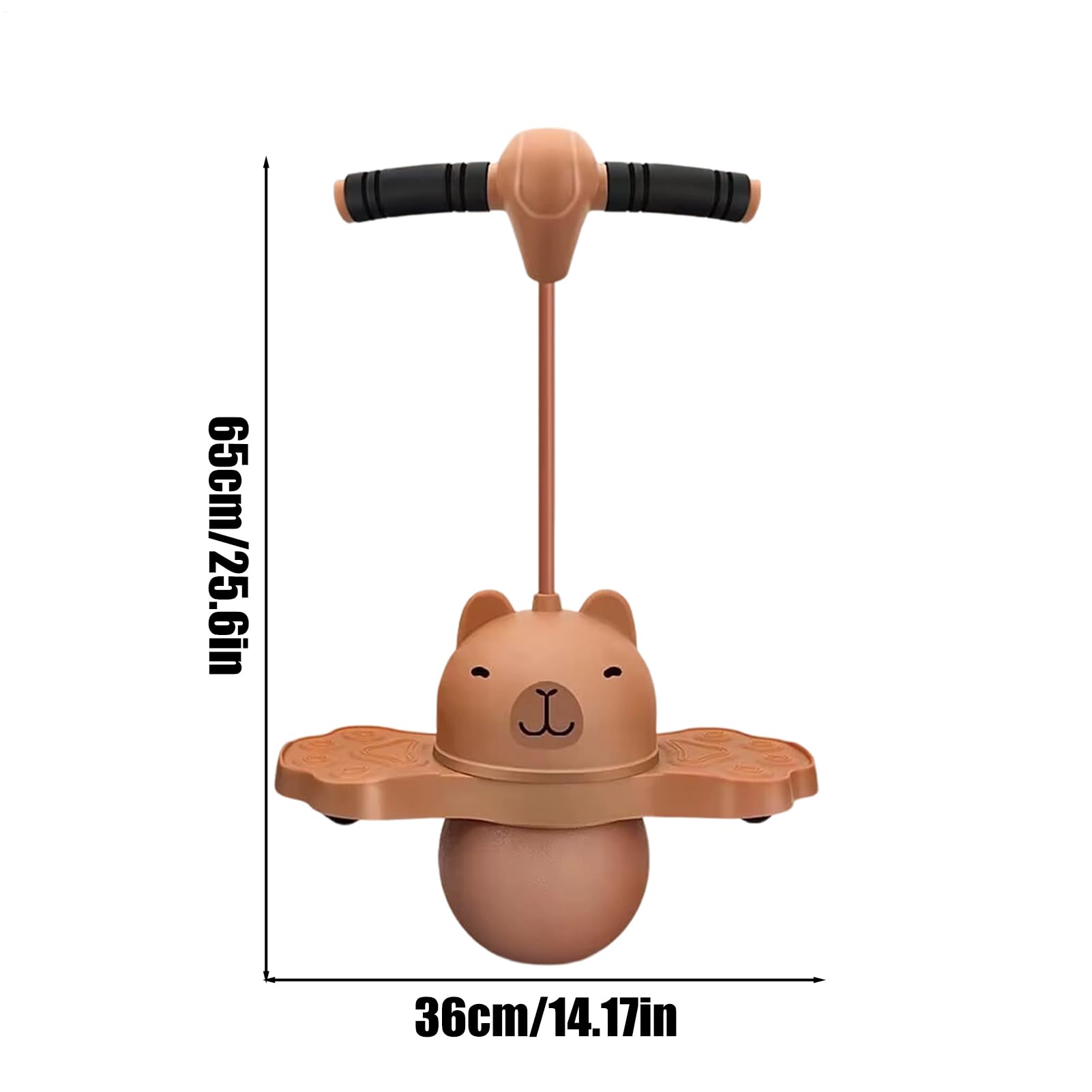 Genérico Palla saltarina per bambini Capibara di equilibrio con pompa a mano | Giocattolo con palla per saltare alto, per bambini e bambine, prescolare, scuola, casa, interni, esterni, esercizi, Natale
