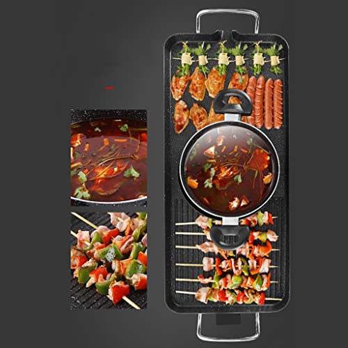 Máquina eléctrica para hot pot y grill con recubrimiento antiadherente miniatura 5