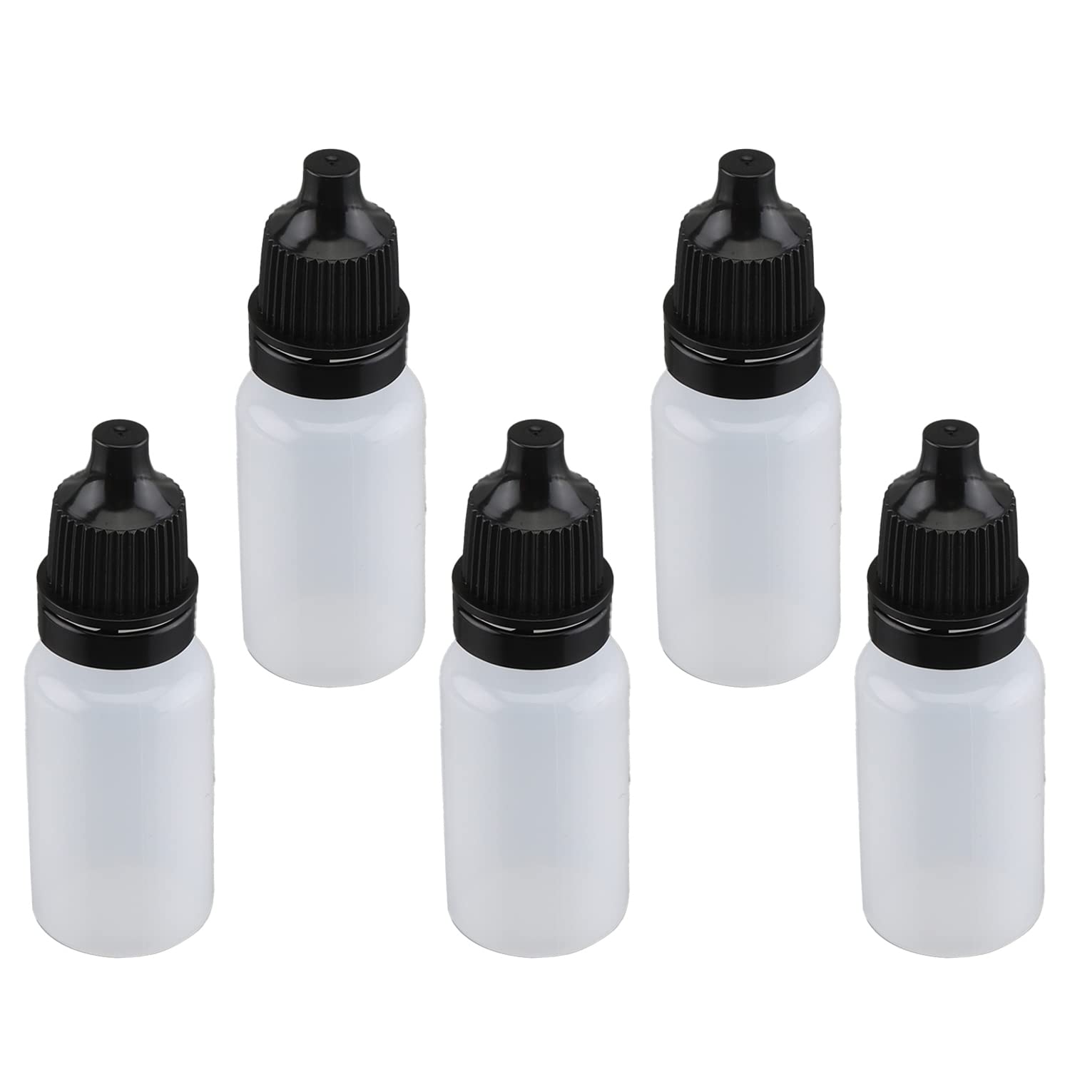Flacons compte-gouttes PE blanc 10ml Othmro pour cosmétiques maison