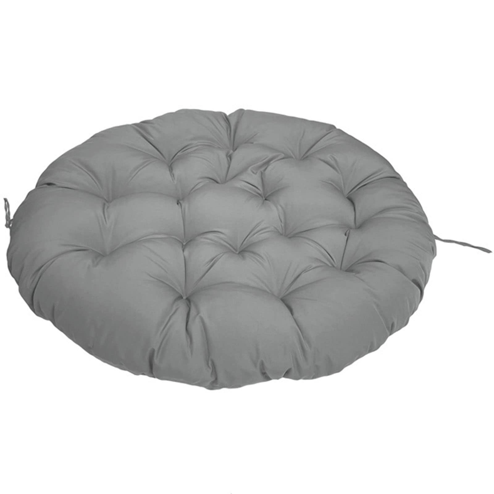 Papasan poduszka na krzesło poduszka do siedzenia Papasan zagęszczony Wodoodporna poduszka do siedzenia jajko miękki hamak do jaj huśtawki poduszki na krzesło wewnętrzne i zewnętrzne,szary,140x140c