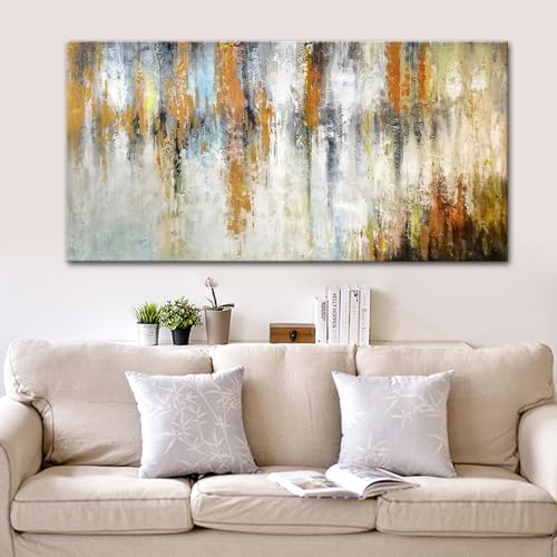 Peinture à l'huile grand format pour cuisine et séjour au design contemporain