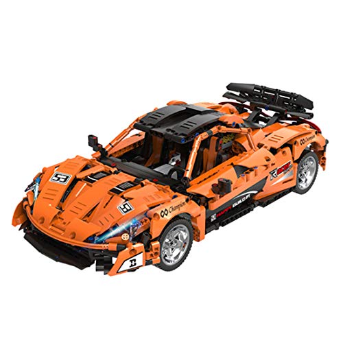 LDB SHOP Technik Bausteine Auto, 1363 Klemmbausteine Technik Sportwagen Bausatz, 1:12 Technik Rennwagen Modell Bauset…