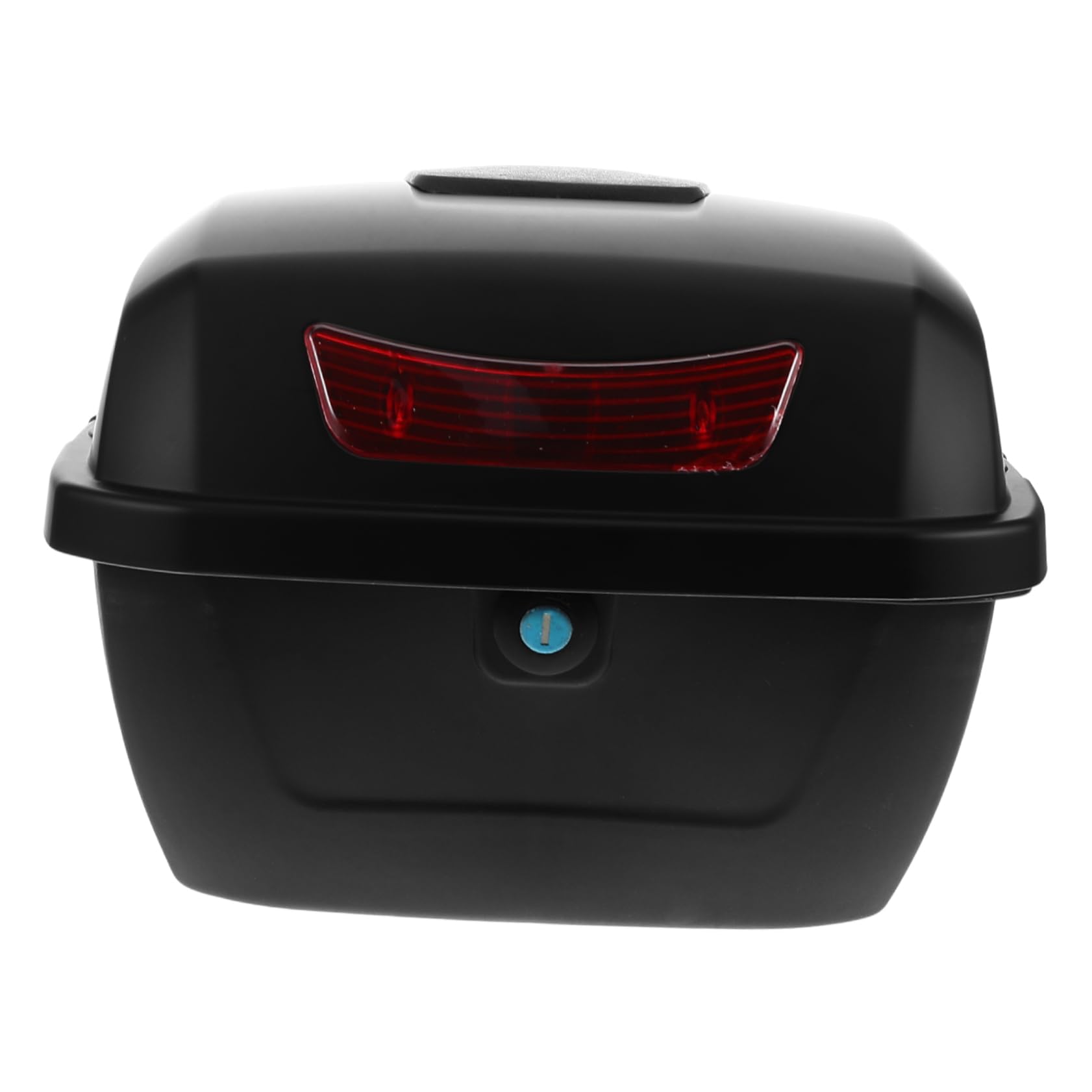 Boîte de rangement arrière moto scooter grand volume coffre rigide abs et métal - 8