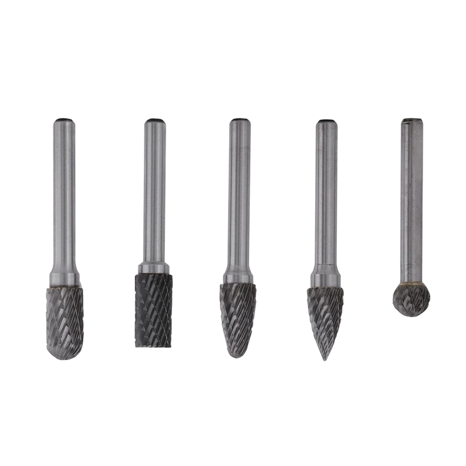 Kit de fresas giratorias de carburo de tungsteno, cabeza de 10 mm, acero pulido, limas giratorias, mechas giratorias, herramienta giratoria