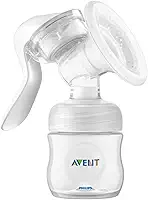 Philips Avent Extrator de Leite Manual, Extração fácil com tecnologia de Movimento Natural, almofada de silicone, frasco Pétala 125ml, bomba de tirar leiteSCF430/03