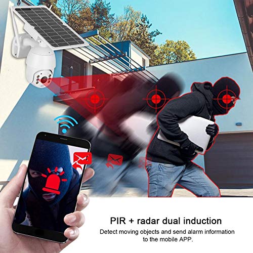100% Wire-Free Wireless Rechargeable Battery Solar Powered Outdoor 1080P Pan Tilt Wifi Security Camera Pir Motion Recording Two-Way Audio Ip65 Weatherproof Night Vision Built-In Sd Slot #TOP3