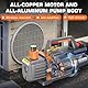 Vakuumpumpe Kompatibel mit Mak-ita 18V Akku, Unterdruckpumpe 1-stufig, 2CFM, 1/4HP, 5PA Vakuumtester für HVAC AC Kältemittel-Luftwerkzeug, Harz-Entgasung, Vakuumverpackungen (ohne Akkus)