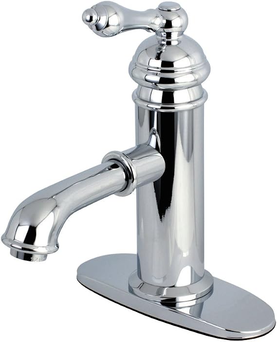 Kingston KS7411ACL Single-Hole Bathroom Faucet, Polished Chrome