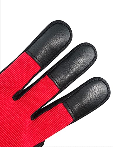 Archerymax Handmade Three Finger Protector For Youth Adult Beginner Shooting Hunting Leather Archery Gloves #TOP2