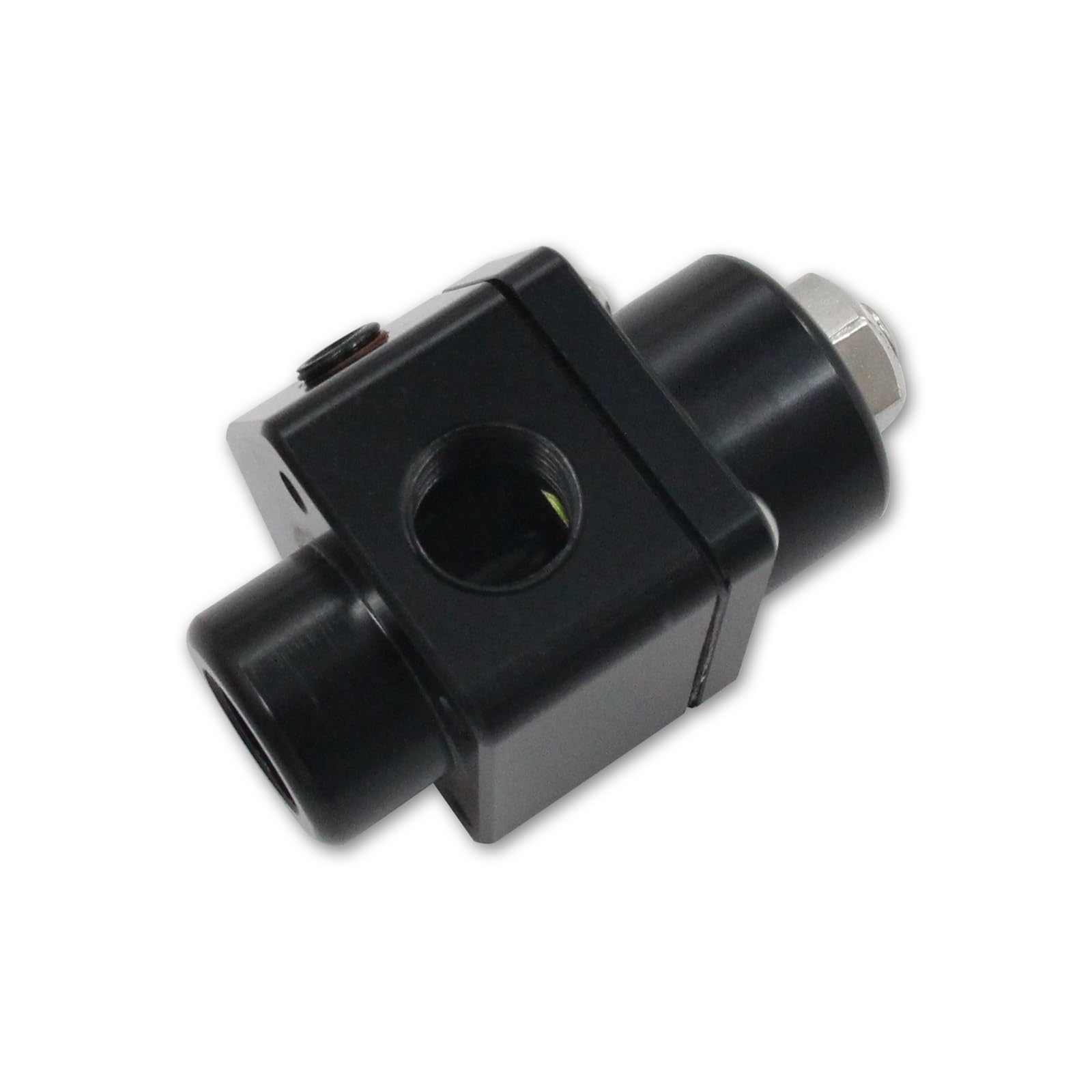Yctze Regulator Ciśnienia Paliwa Nawetory Regulator Przepływu Paliwa Zawór Sterowania Paliwem 3/8 "NPT Regulowany 5-12 Psi z trwałą konstrukcją stalową dla Uniwersalnych Silników (BLACK)