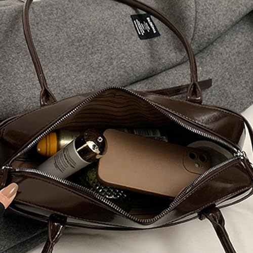 Women's Retro Armpit Top Handle Autumn Winter Shoulder Bag, Black, 14.5x32.5x9cm/5.71x12.80x3.54''4