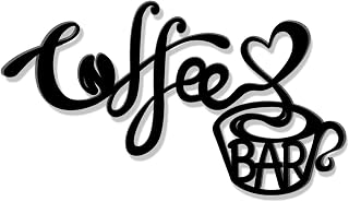 Wooden Coffee Bar Sign Wood Cafe Decoration Modern Art Wall Decoration Bar Accessories Signs for Cafe Station Snack Bar Home Kitchen (Lively)