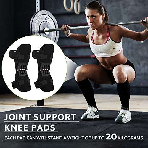 Joelheiras, Romacci Joelheiras de apoio de articulações respirável antideslizante Power Lift Apoio d