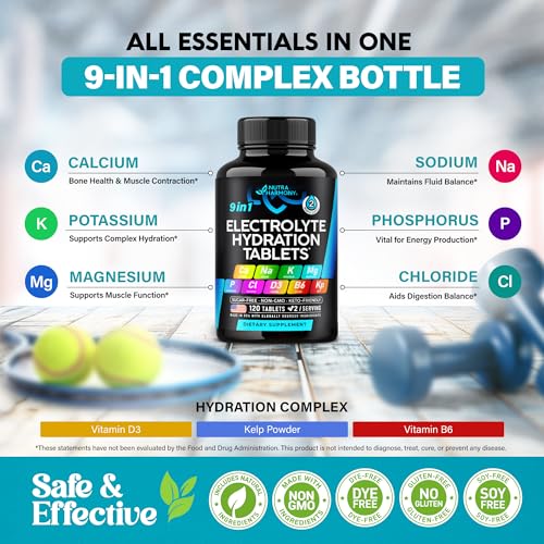 Nutraharmony NHE-120 Electrolytes - Electrolyte Tablets thumb #3