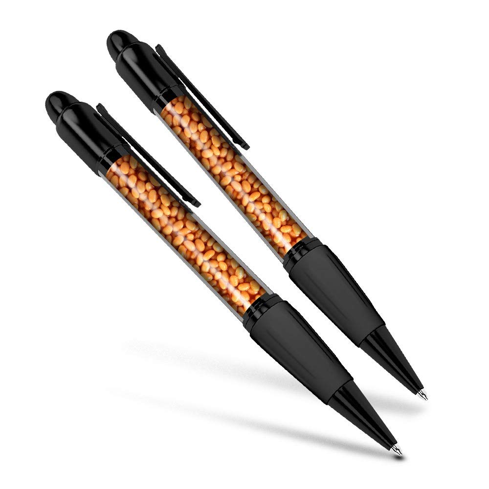 Destination Vinyl Ltd Beautiful and comfortable Set of 2 Matching Pens - Baked Beans Food Breakfast Cafe #44208