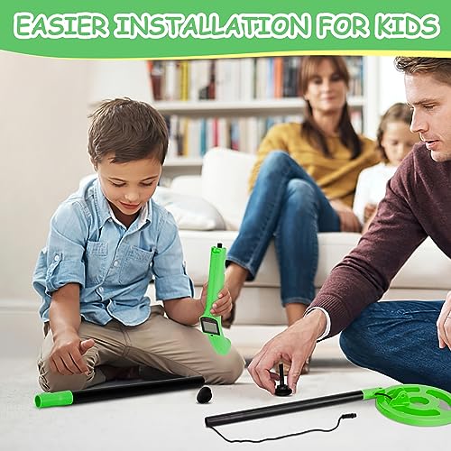 Image of OMMO Metal Detector, Adjustable 27.5 inch-37.8 inch Metal Detector for Kids with Intuitive LCD Display, Lightweight Kids Metal Detectors with 6 inch Search Coil for Exploration Hiking