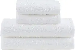 Buddemeyer Jogo de Toalhas Florentina Banho Branco 4 peças