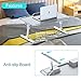 Laptop Bed Desk with Adjustable Heights and Angles, Upgraded-Sturdy Foldable Laptop Lap Desk for Bed/Sofa/Couch/Floor, Lap Tablet Desk (NO Drawer, Grey)