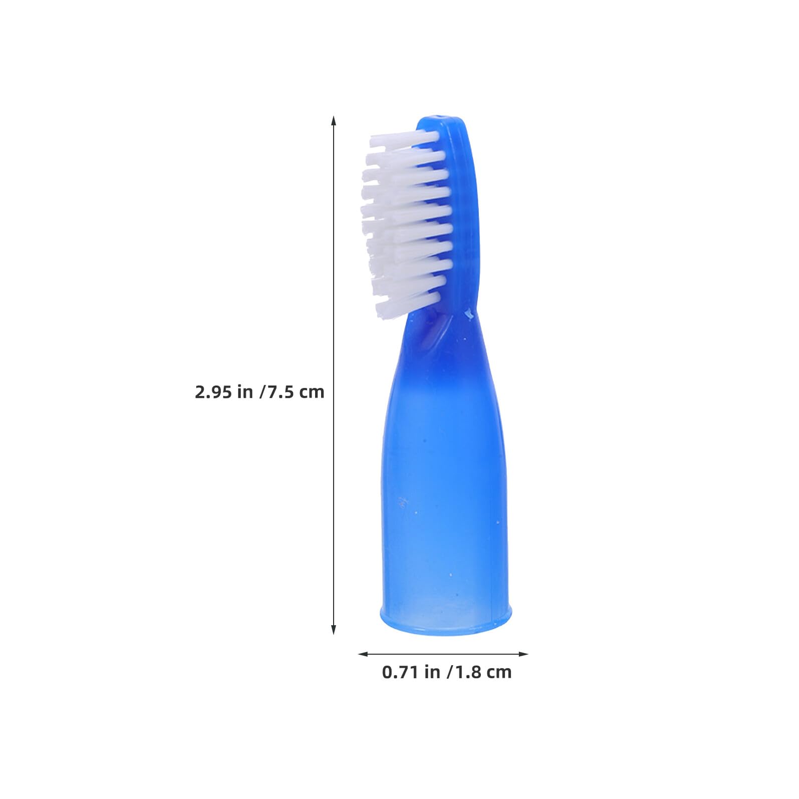 POPETPOP 100 Pezzi Spazzolino da Denti Tascabile Manico Antiscivolo e Testina Piccola in Nano Pbt Blu Mini Spazzolino Usa e Getta Delicato per Gengive per Uso in Carcere Ospedali