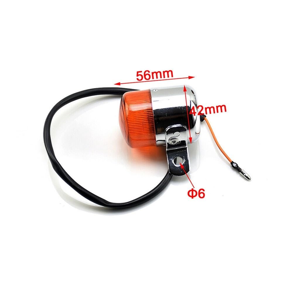 Feu Clignotant Indicateur Lumière Clignotant de moto 6V ambre clignotant indicateur accessoires de moto pour Z50 MONKEY CHALY DAX CF50 CT70 ST50