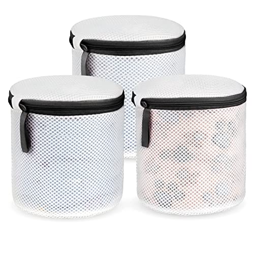Ainiv Mesh Laundry Bags, 3PCS Bra Laundry Bags with Zips, Bra Wash Bags Mesh Wash Bags, Reuse Washing Machine Bag for Delicates Blouse, Hosiery, Underwear, Bra, Lingerie Baby Clothes -  YotoUS