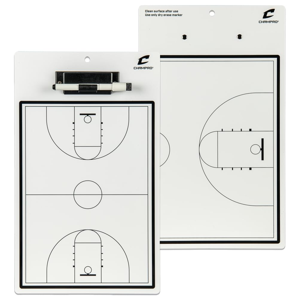 Basketball Coach's Board 10" x 16" - Dry Erase with Marker