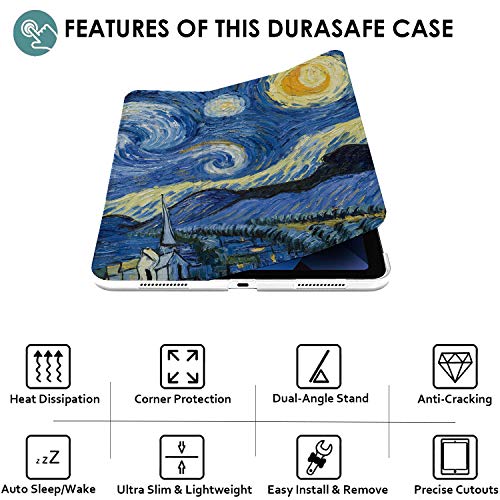 Image of DuraSafe Cases For iPad PRO 11 Inch 1st [ PRO 11 1 Gen 2018 ] A1980 A1934 A2013 A1979 MTXN2HN /A MTXP2HN /A MTXR2HN /A MTXQ2HN /A MTXT2HN /A Ultra Slim Smart Auto Sleep /Wake Printed PC Cover - Starry Night